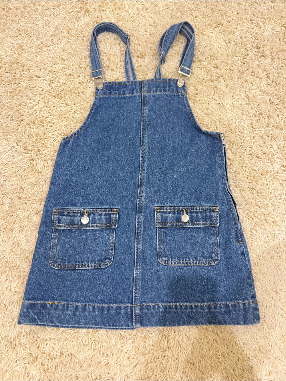NWT Edikted Blue Denim Overall dress